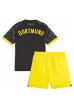 Borussia Dortmund Babytruitje Uit tenue Kind 2023-24 Korte Mouw (+ Korte broeken)